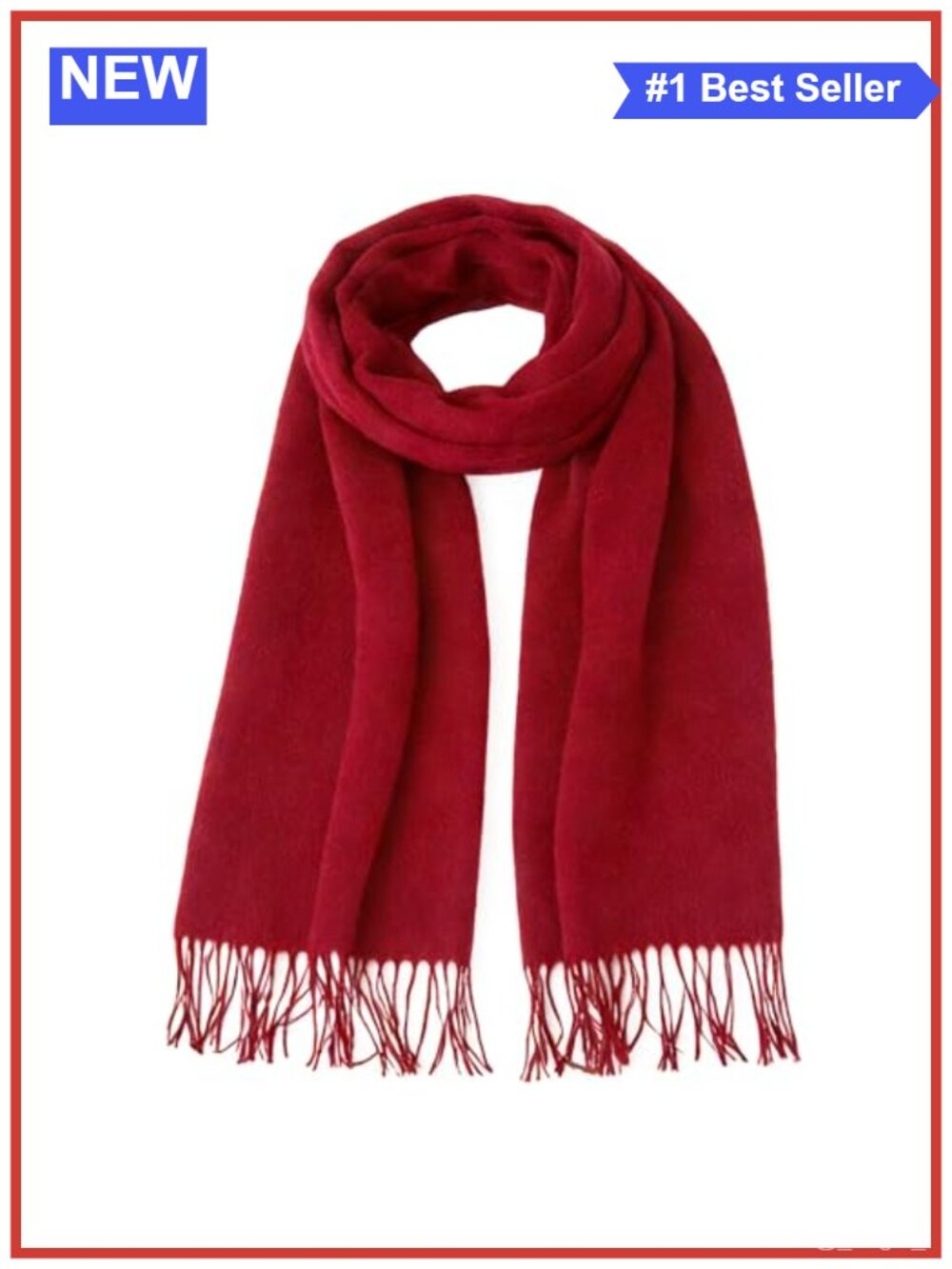 Ultra Soft Warm Women Winter Scarf Large Tassel Shawl Wrap